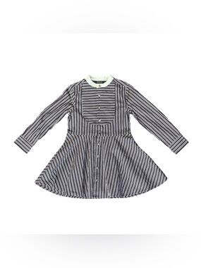 Polo Ralph Lauren Girls Purple Striped Cotton Poplin Dress Fit & Flare Size 3T
